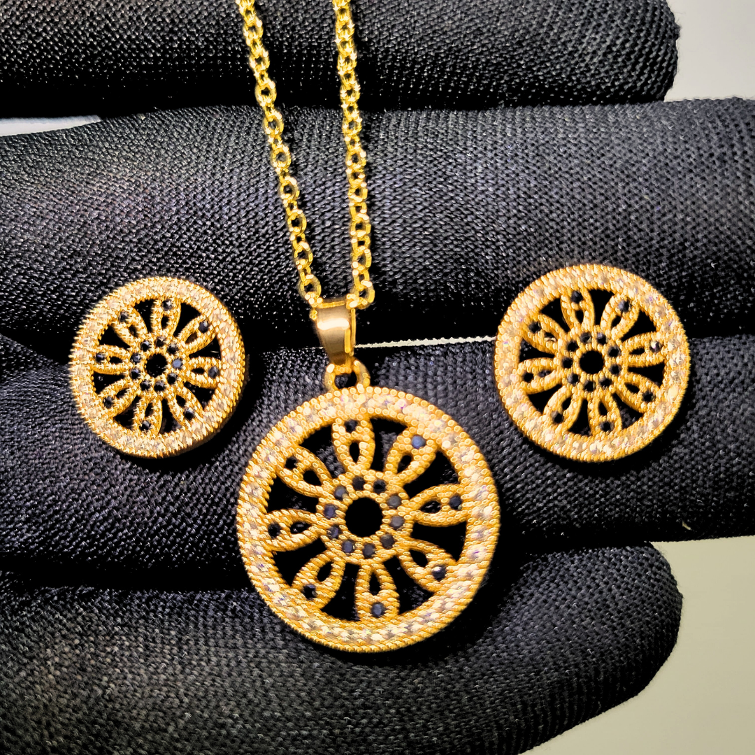 Zircon Glow Necklace set