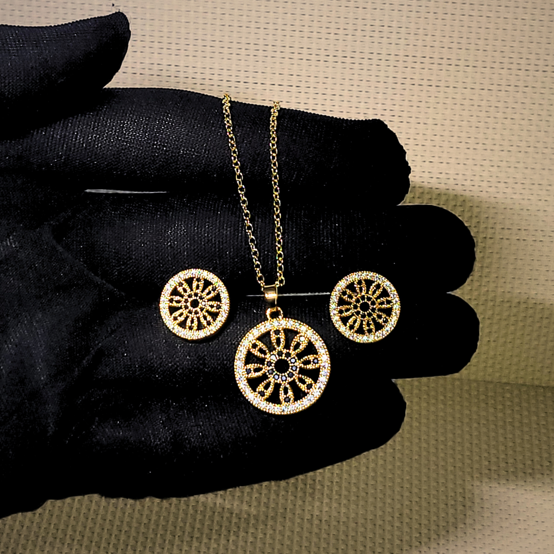 Zircon Glow Necklace set