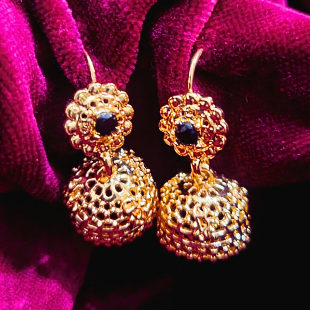 Royal Bloom Jhumka earrings - Salmanify Jewellers