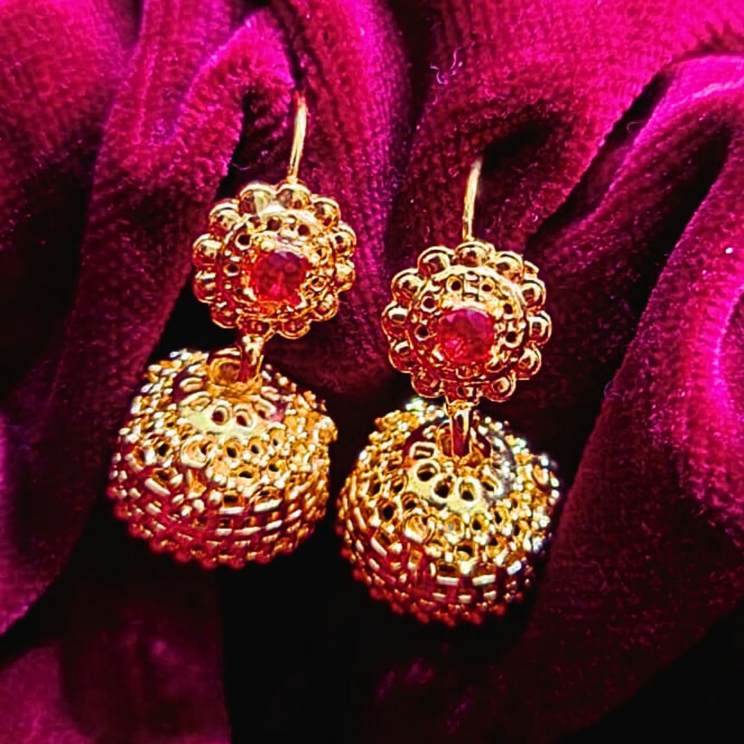 Royal Bloom Jhumka earrings - Salmanify Jewellers