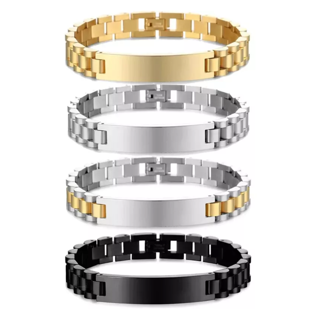 Custom name Chainlink bracelet for men and women