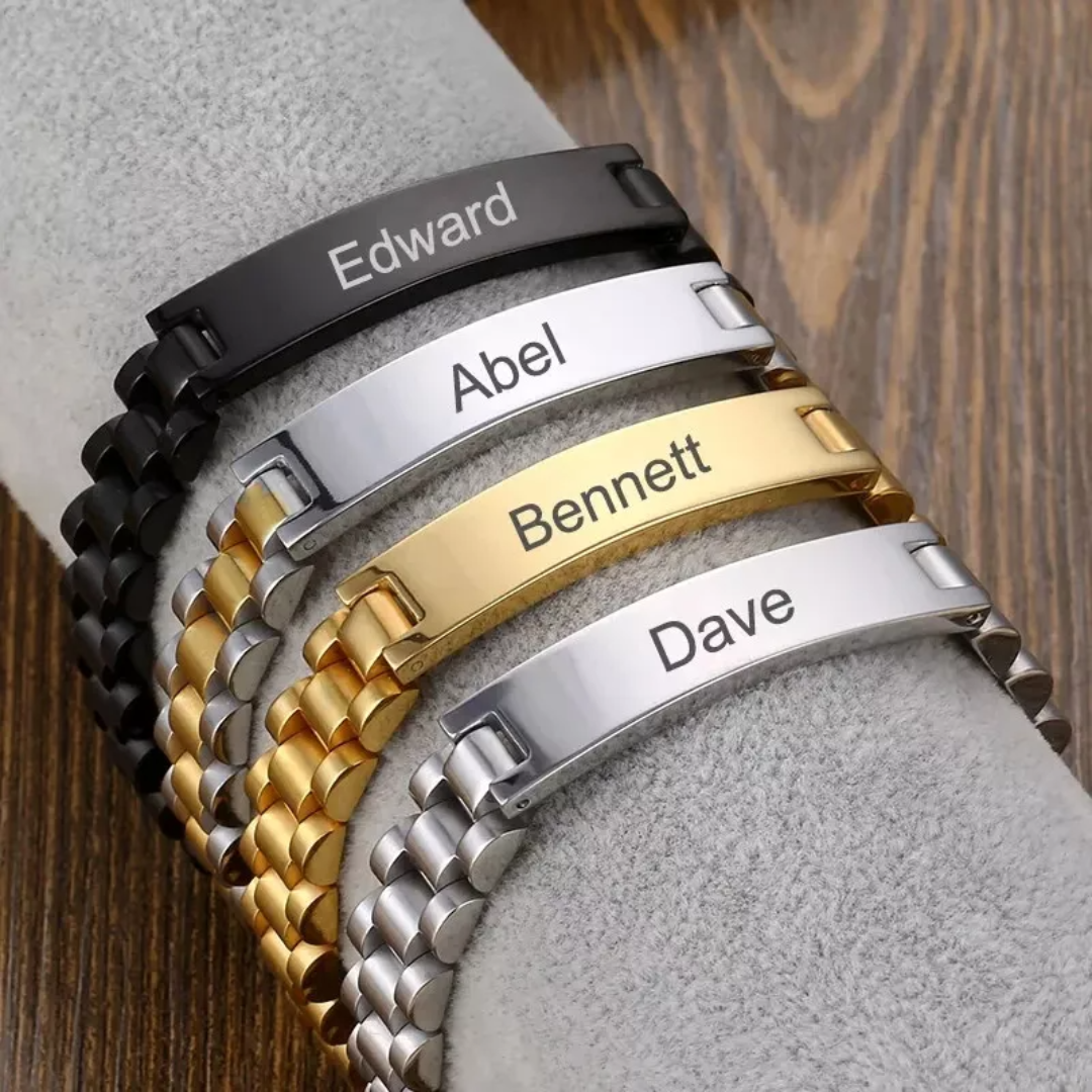 Custom name Chainlink bracelet for men and women