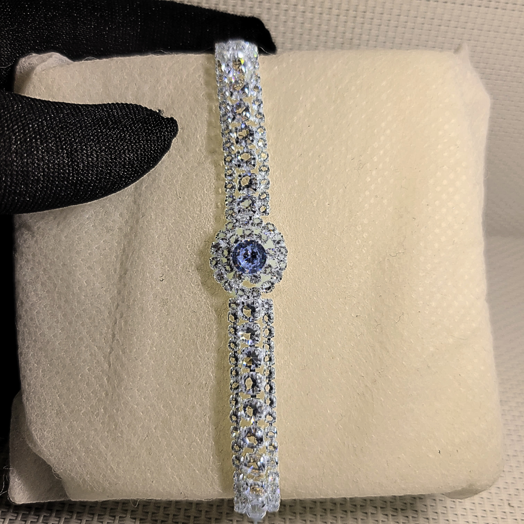Luxury Crystal Button Bracelet
