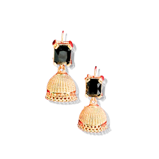 Majestic Gemstone Jhumka earrings - Salmanify  Jewellers