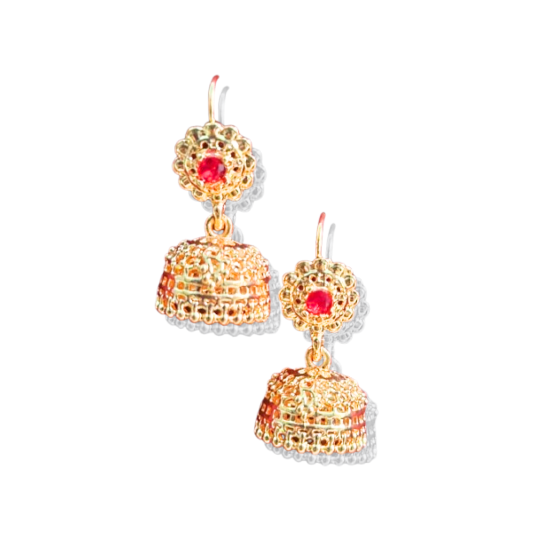 Royal Bloom Jhumka earrings - Salmanify Jewellers