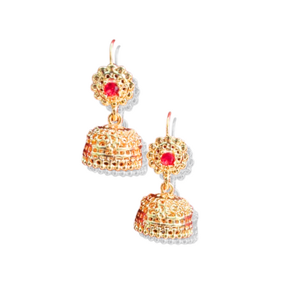 Royal Bloom Jhumka earrings - Salmanify Jewellers