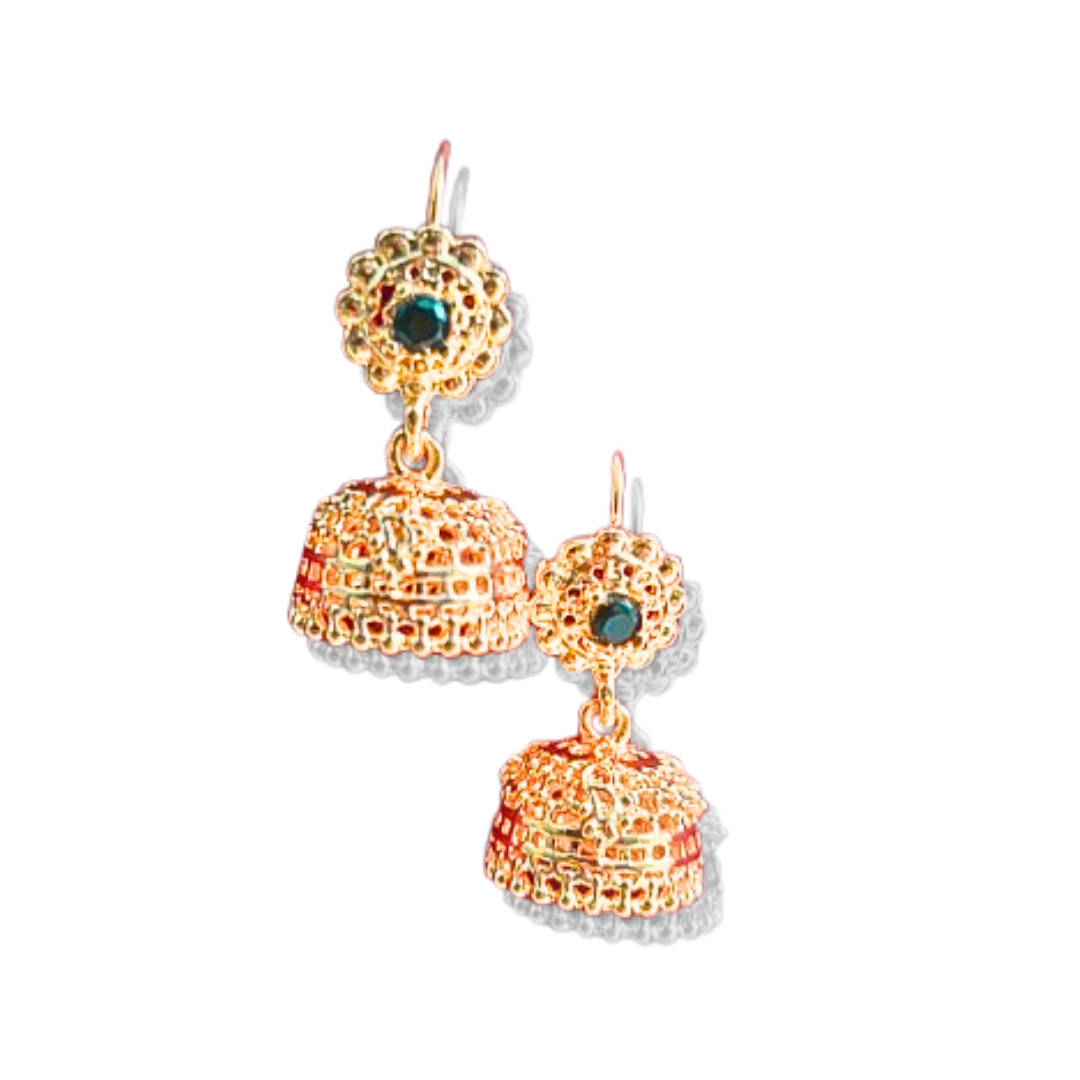 Royal Bloom Jhumka earrings - Salmanify Jewellers