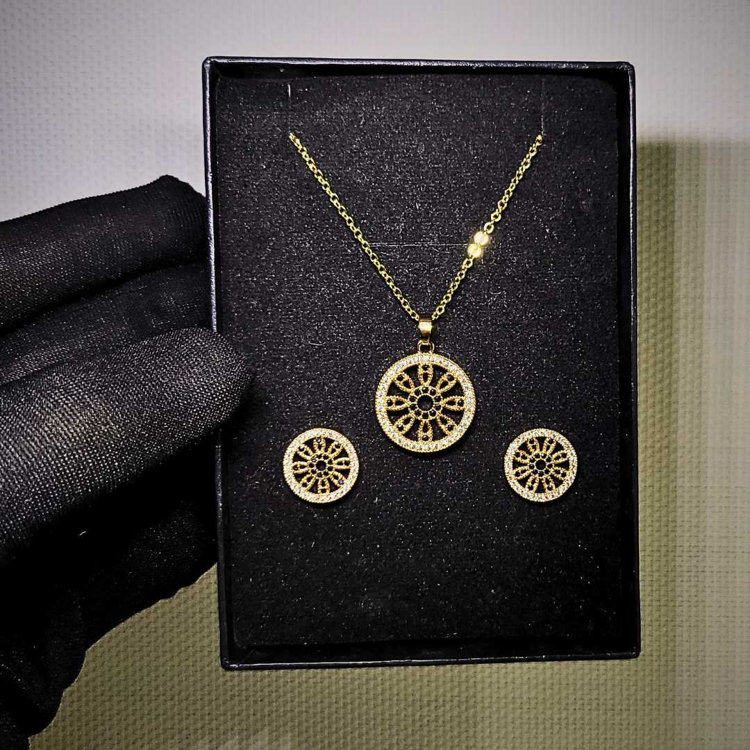 Zircon Glow Necklace set