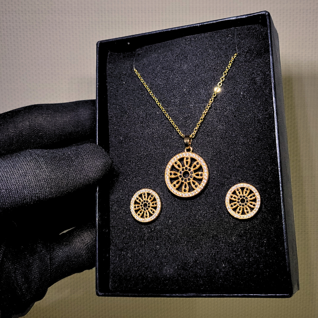 Zircon Glow Necklace set