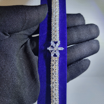 Luxury Crystal Flower Bracelet