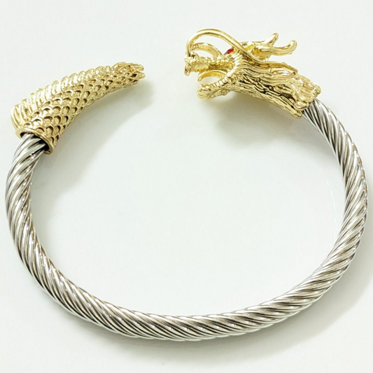 Silver/Golden Dragon Bracelate for Men