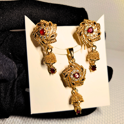 Regal Star Necklace set - Golden